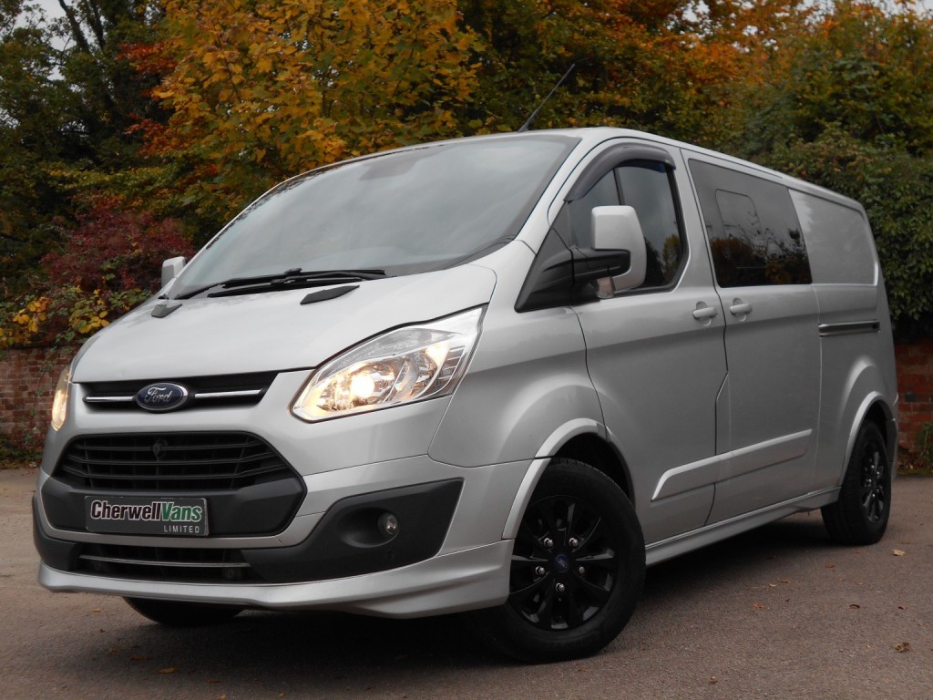 View FORD TRANSIT CUSTOM LIMITED 2.0 TDCi 130bhp 290 LWB CREW CAB 6 SEATS *NO VAT* EURO 6 - 70,000 MILES