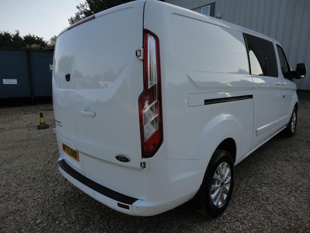 View FORD TRANSIT 2.0 Transit Custom Limited DCiV 300 L2 Crew Van 2.0L EcoBlue 130PS FWD 6 Speed Manual