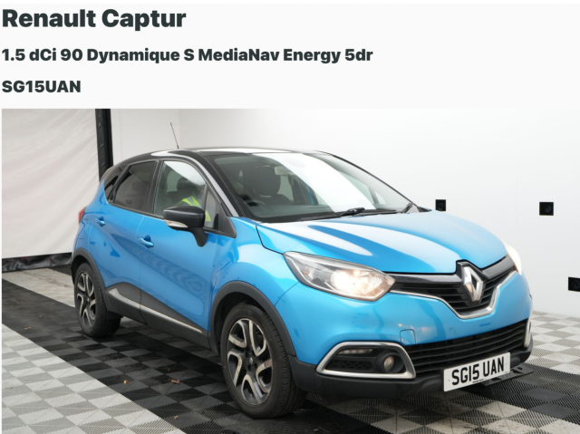 RENAULT CAPTUR 1.5 Dynamique S MediaNav dCi 90 Stop & Start