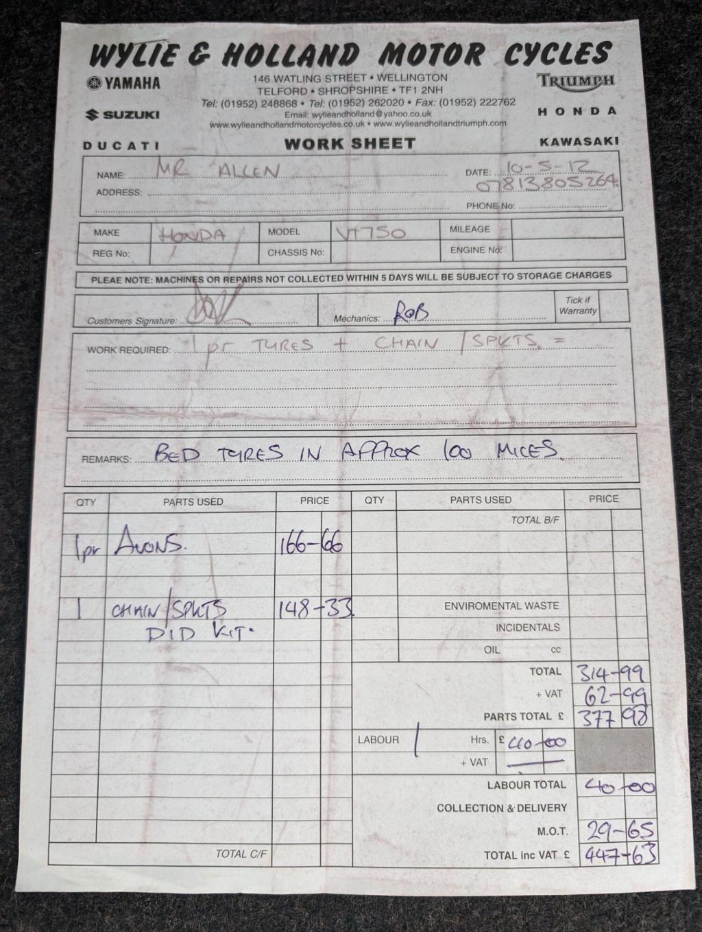 HONDA VT750 American classic edition 2004