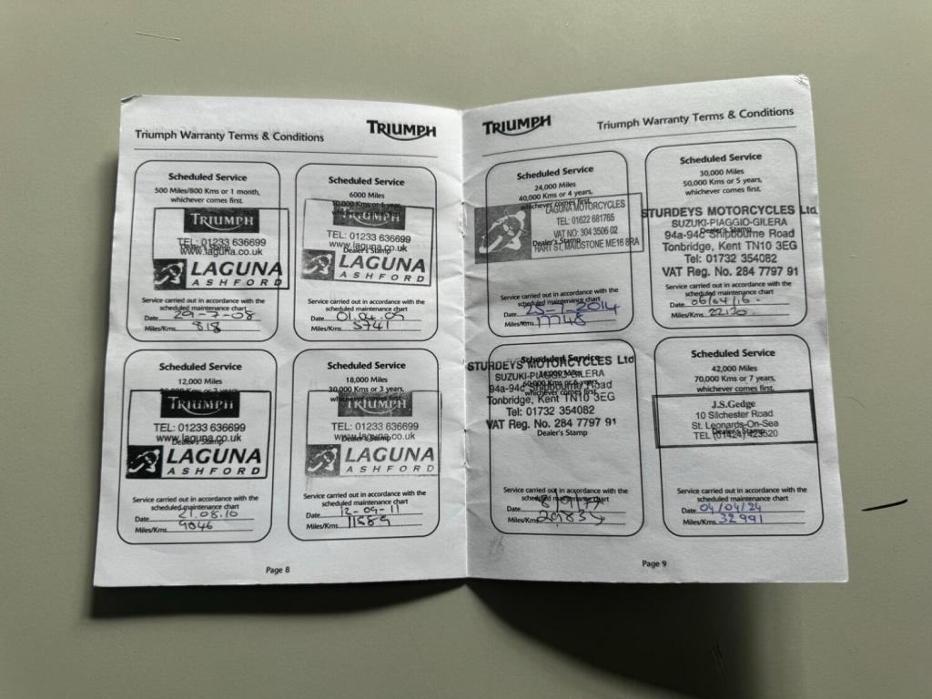TRIUMPH SPRINT ST 1050 ST 2008