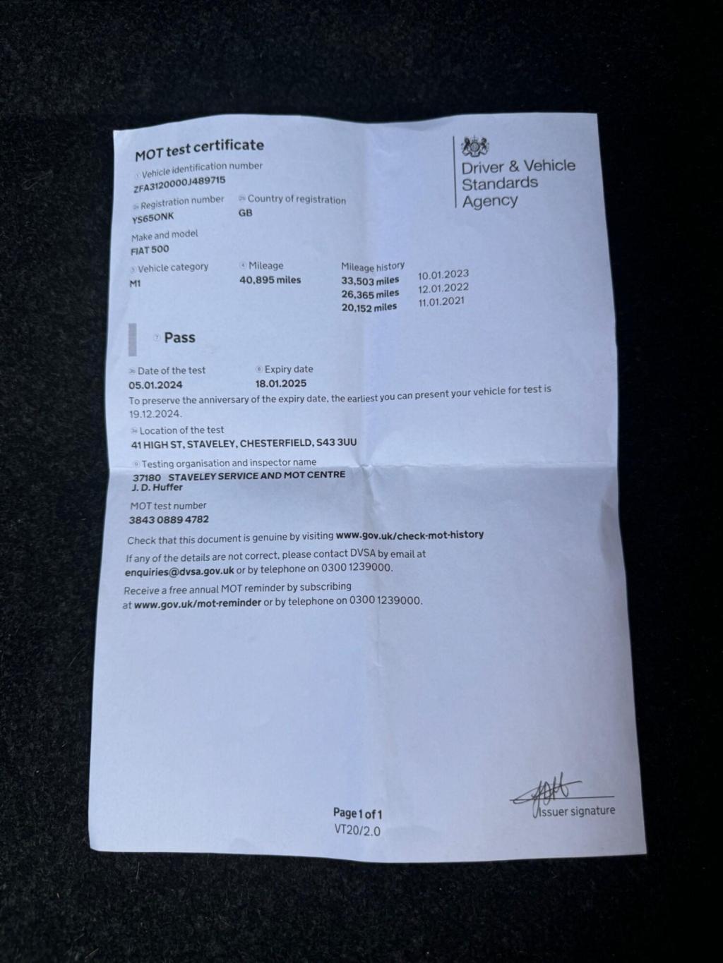 FIAT 500 1.2 S Euro 6 (s/s) 3dr 2015
