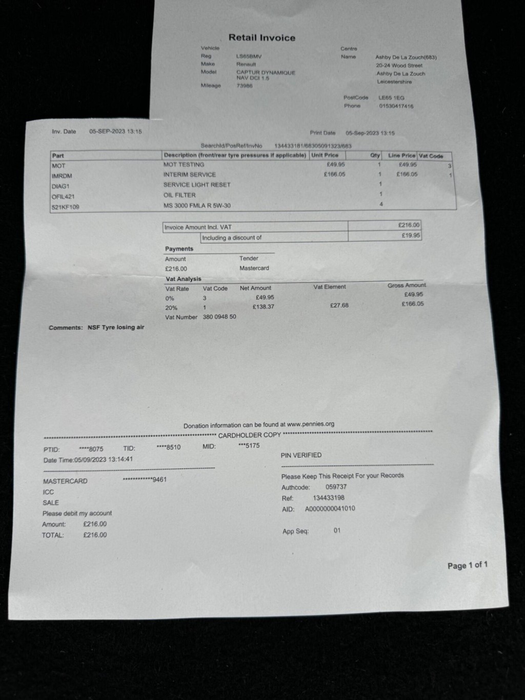 RENAULT CAPTUR 1.5 dCi ENERGY Dynamique Nav Euro 6 (s/s) 5dr 2015