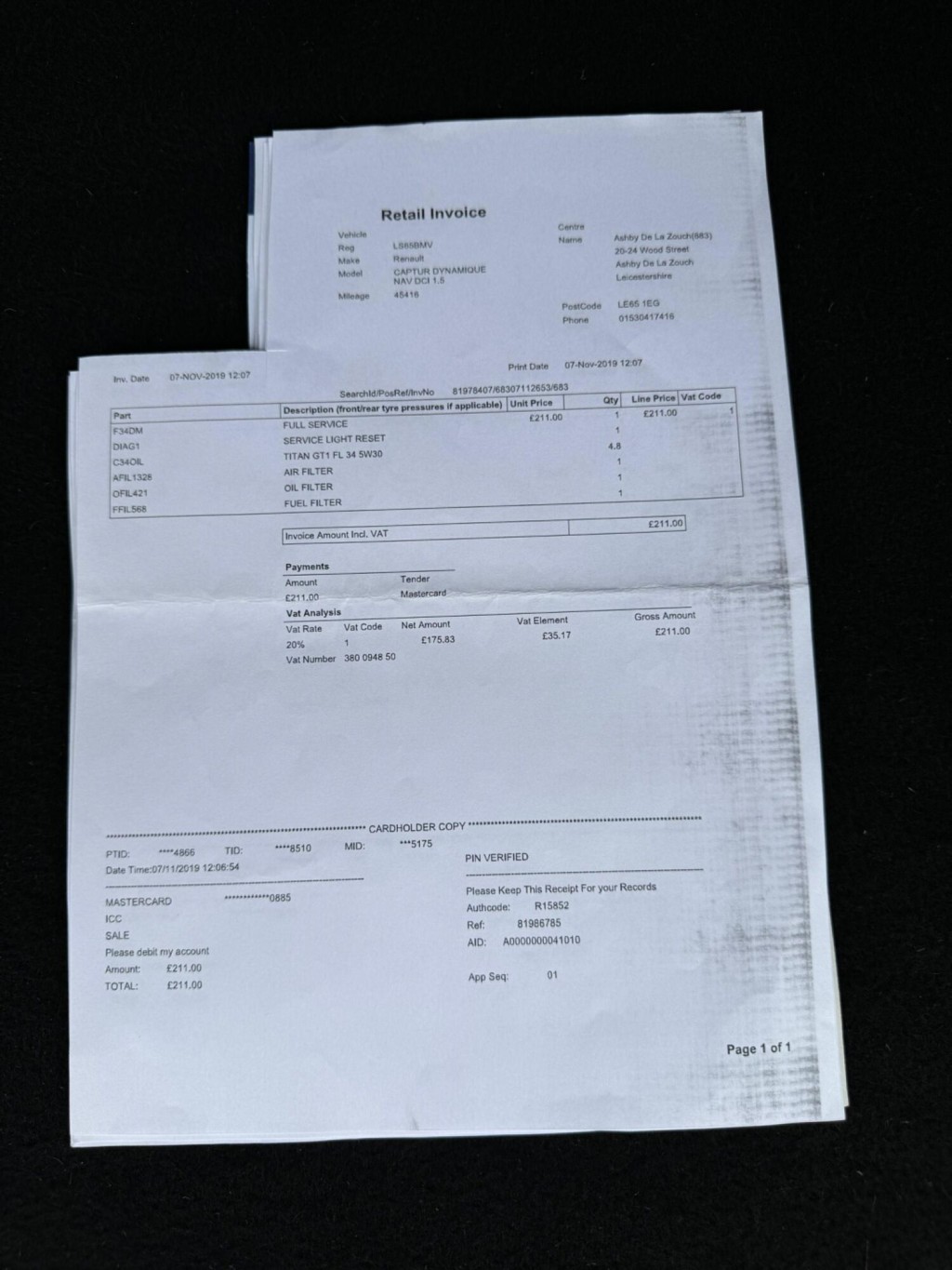 RENAULT CAPTUR 1.5 dCi ENERGY Dynamique Nav Euro 6 (s/s) 5dr 2015