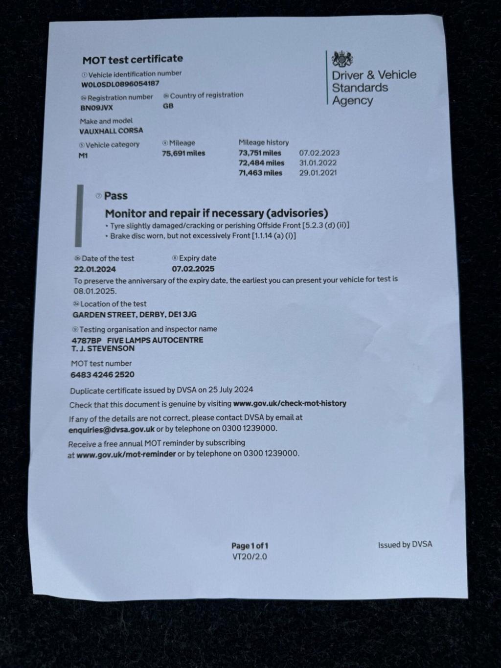 VAUXHALL CORSA 1.4i 16v SXi 3dr 2009