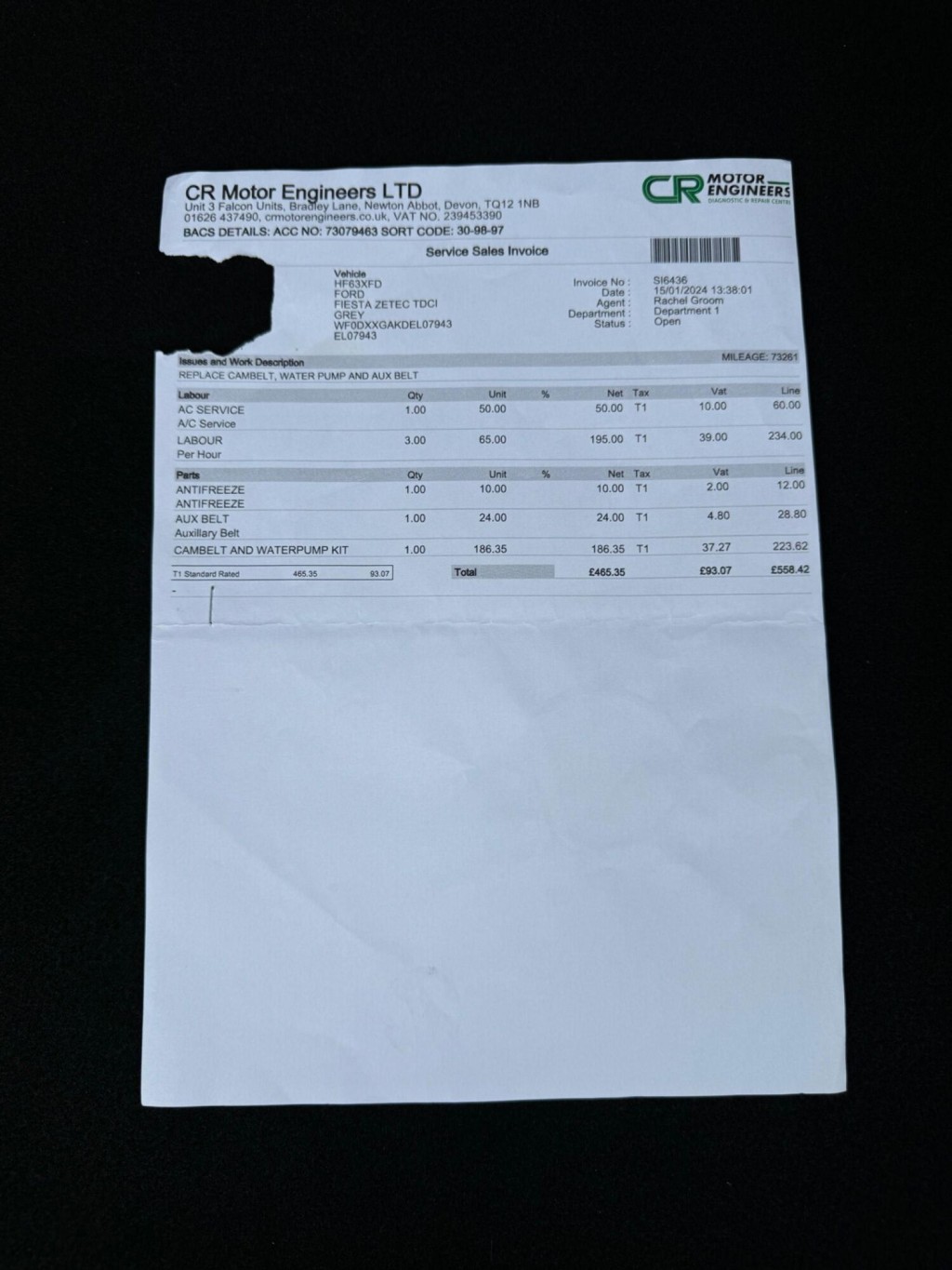 FORD FIESTA 1.5 TDCi Zetec Euro 5 5dr 2014