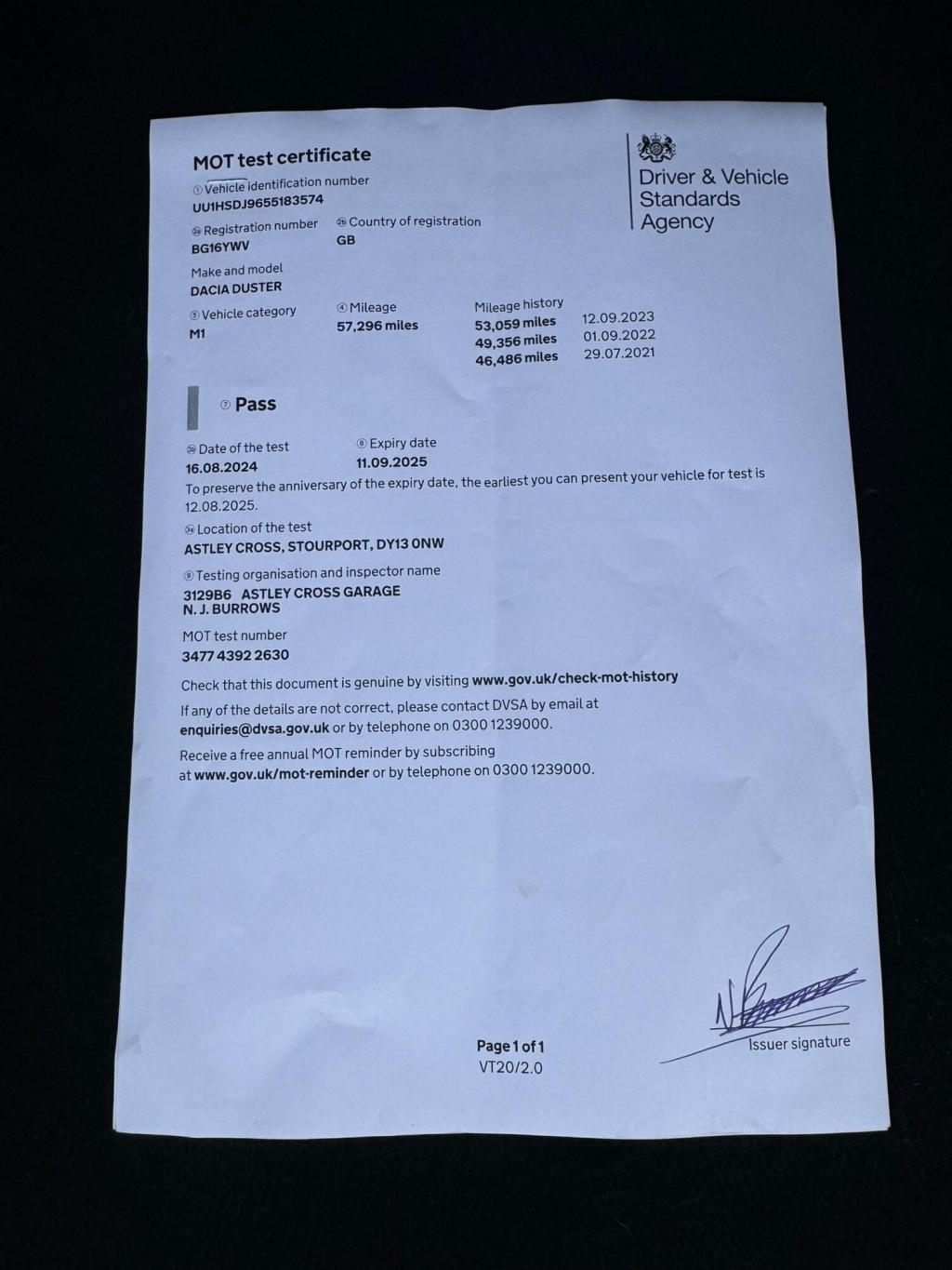 DACIA DUSTER 1.5 dCi Laureate Euro 6 (s/s) 5dr 2016