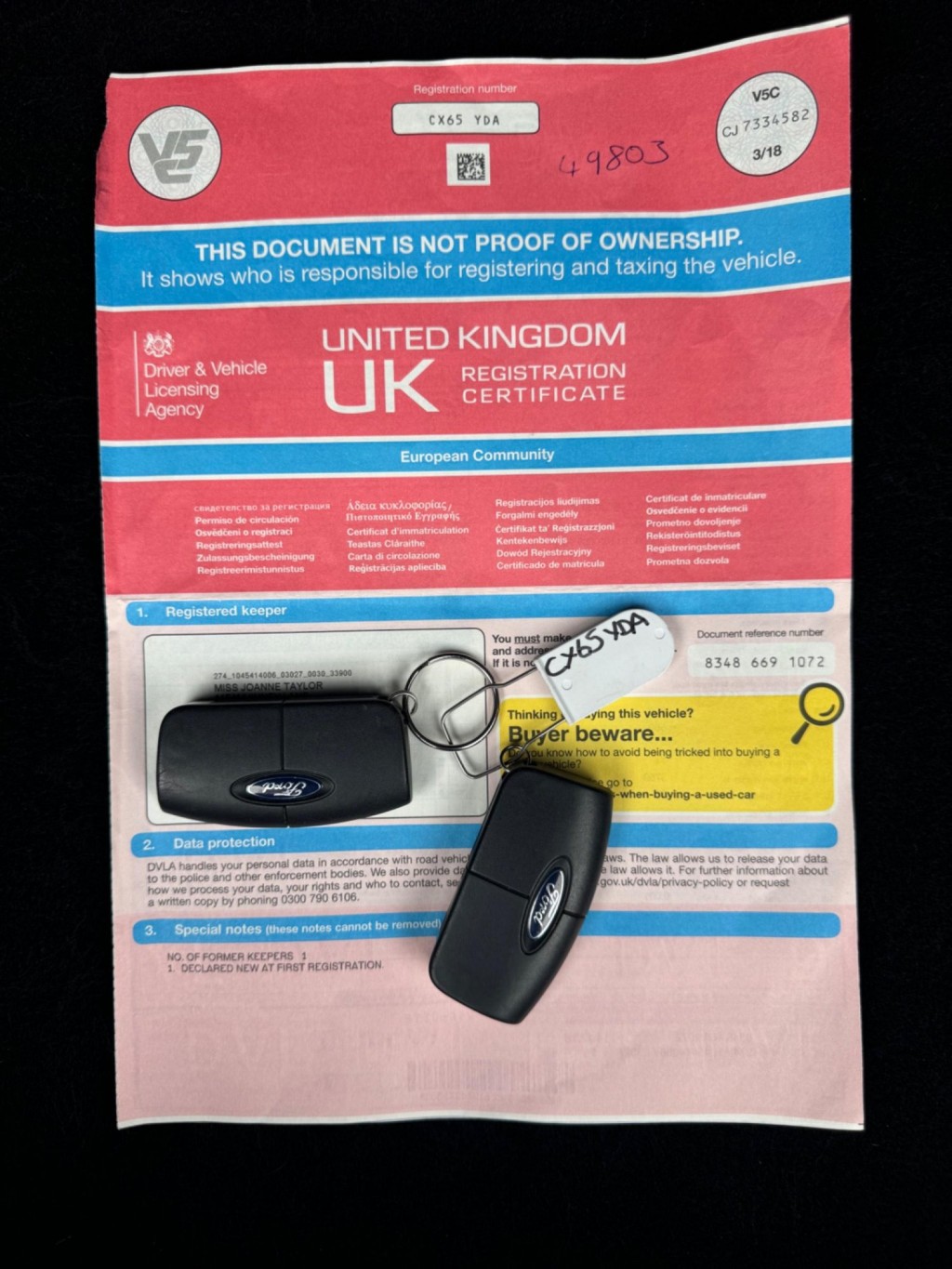 FORD FIESTA 1.0T EcoBoost Titanium Euro 6 (s/s) 5dr 2015