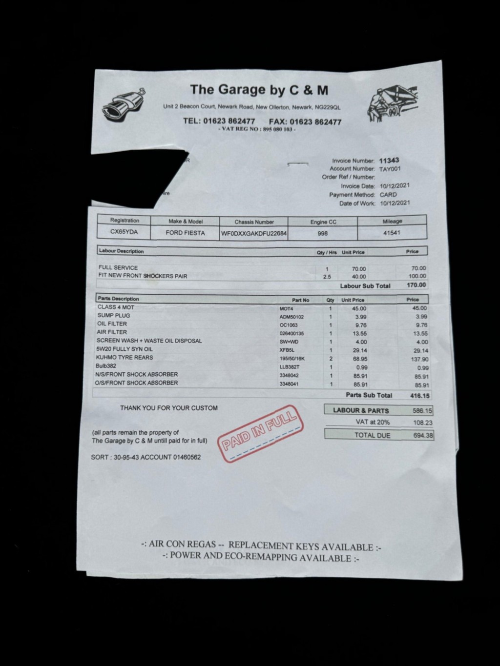 FORD FIESTA 1.0T EcoBoost Titanium Euro 6 (s/s) 5dr 2015