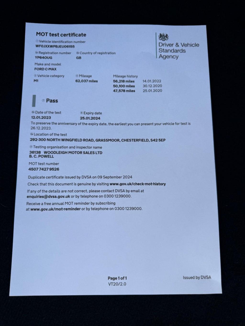 FORD C-MAX 1.6 TDCi Zetec Euro 5 5dr 2015