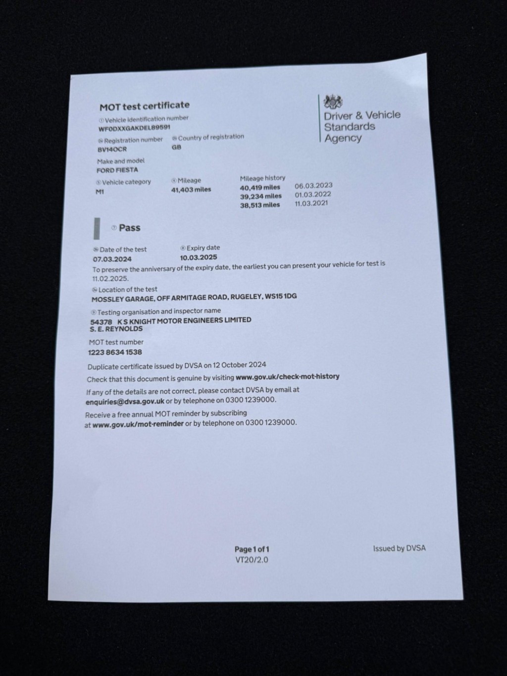 FORD FIESTA 1.0T EcoBoost Titanium Euro 5 (s/s) 5dr 2014