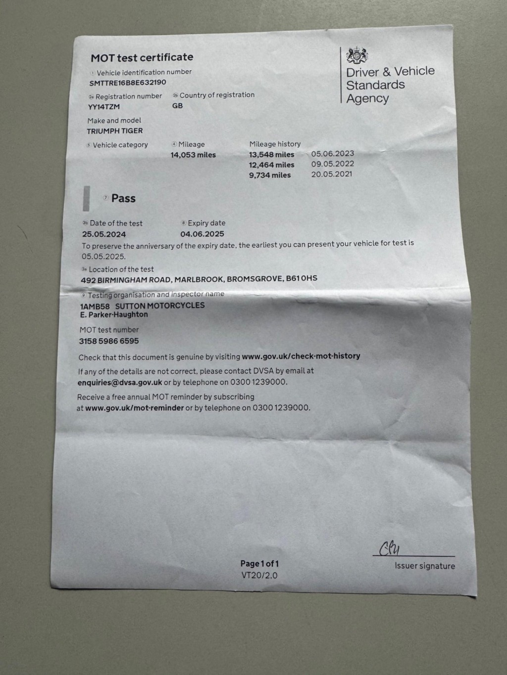 TRIUMPH TIGER 800 800 XC 2014