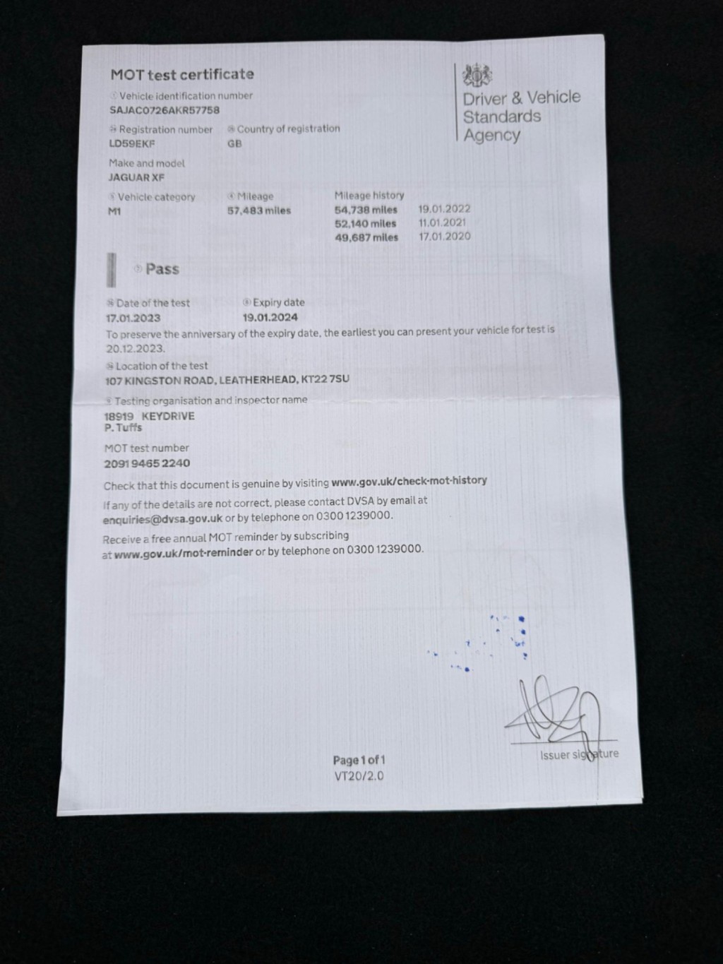 JAGUAR XF 3.0d V6 Portfolio Auto Euro 5 4dr 2009