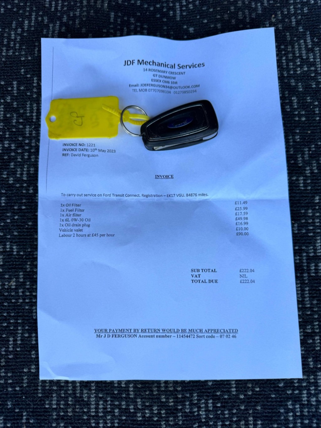 FORD TRANSIT CONNECT 1.5 TDCi 200 Trend L1 H1 5dr 2017