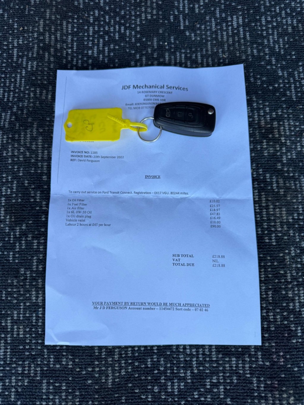 FORD TRANSIT CONNECT 1.5 TDCi 200 Trend L1 H1 5dr 2017