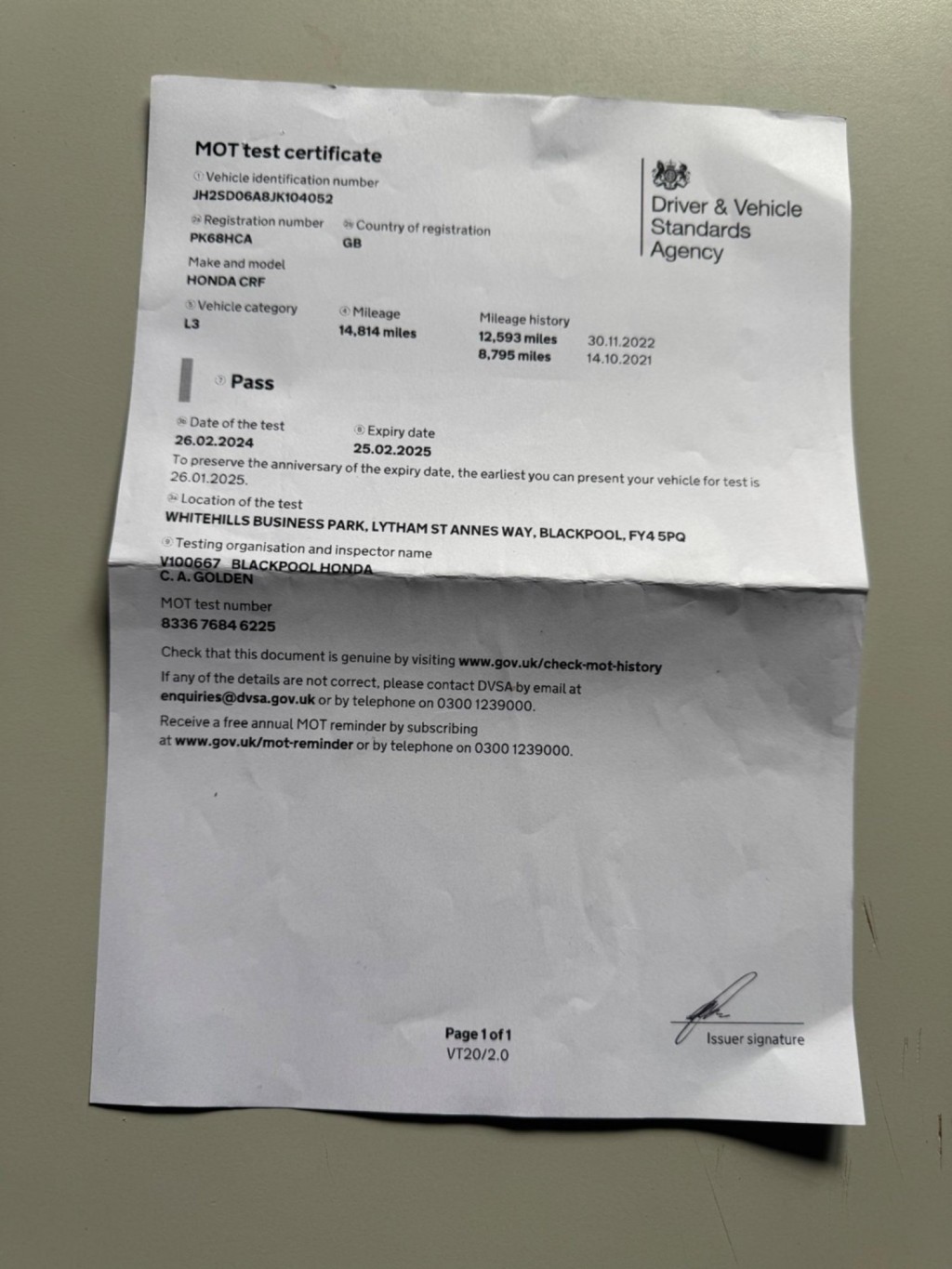 HONDA CRF1000L Africa Twin 1000 Africa Twin ABS 2018