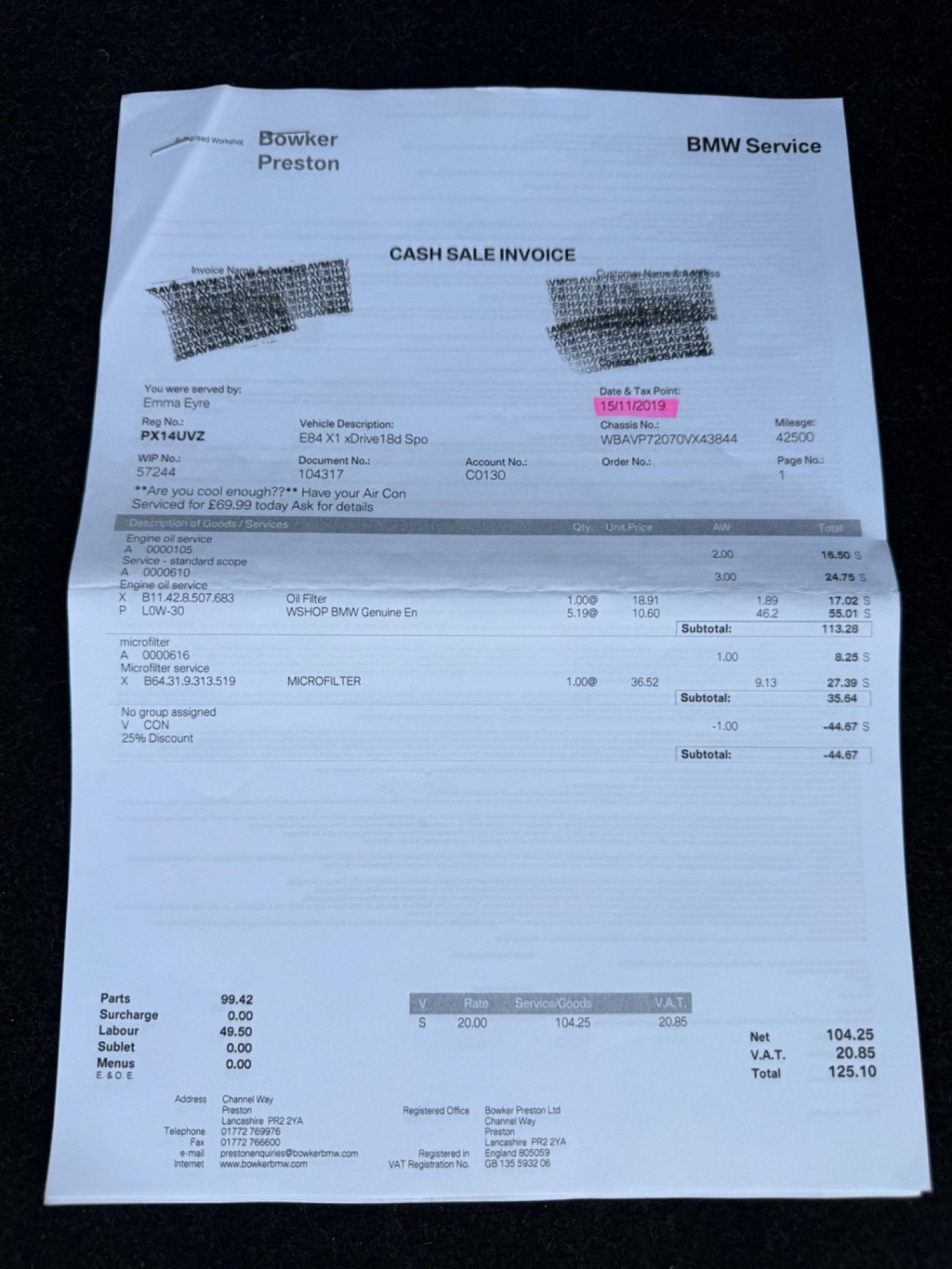 BMW X1 2.0 18d Sport xDrive Euro 5 (s/s) 5dr 2014