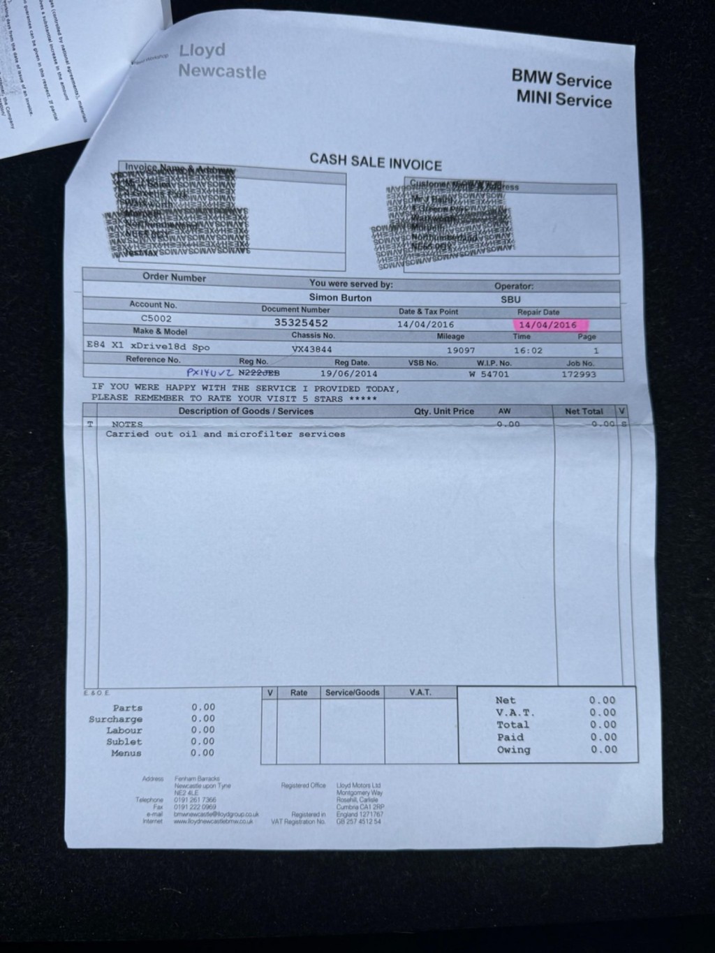 BMW X1 2.0 18d Sport xDrive Euro 5 (s/s) 5dr 2014