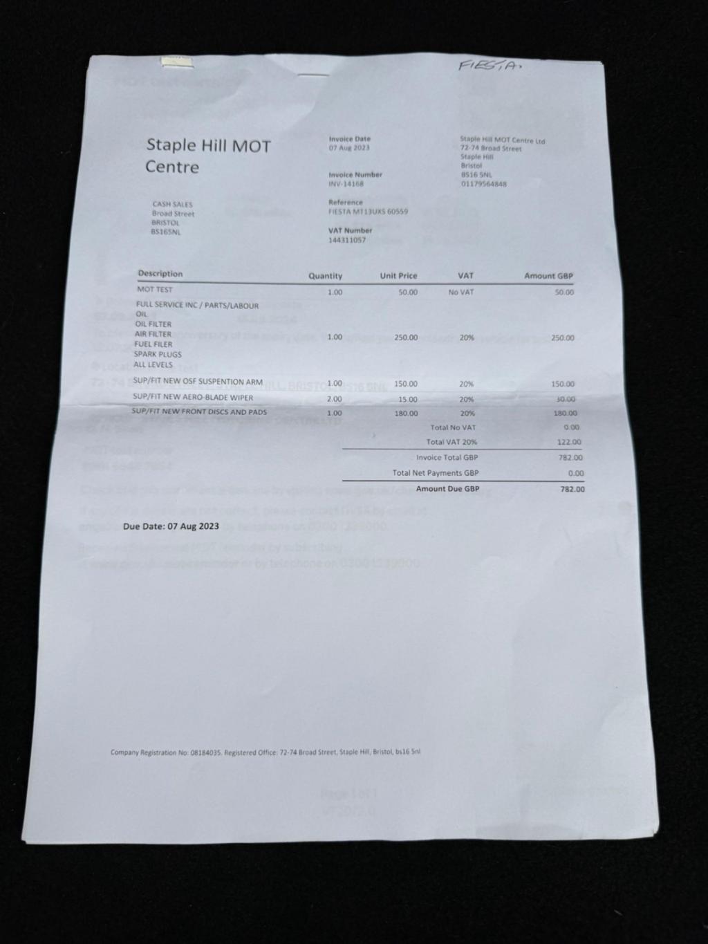 FORD FIESTA 1.0T EcoBoost Zetec Euro 5 (s/s) 3dr 2013