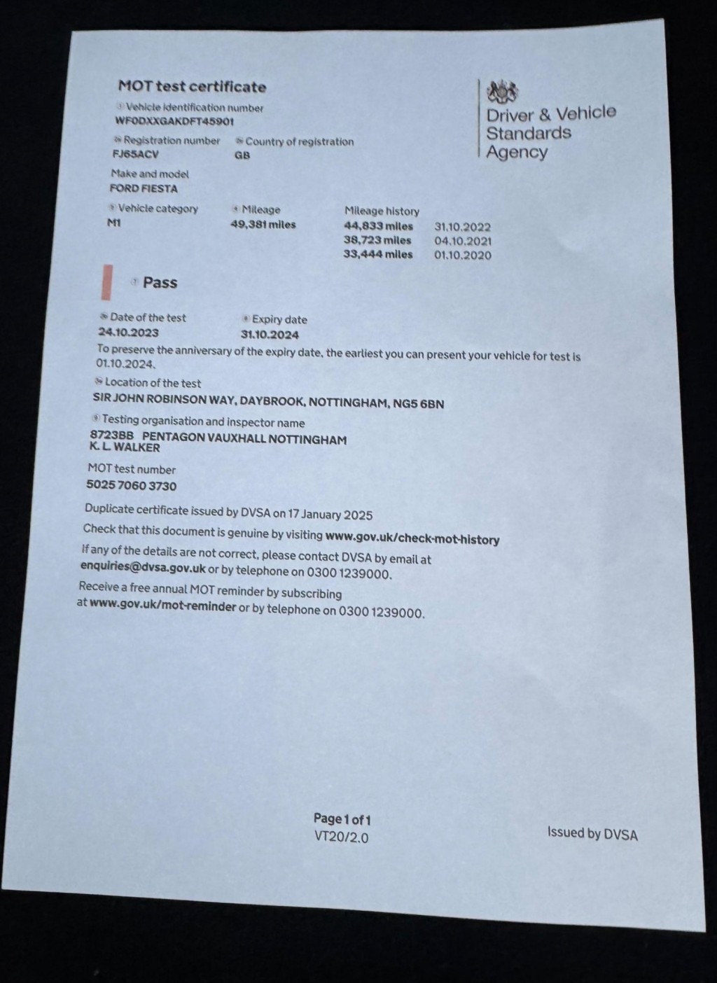 FORD FIESTA 1.5 TDCi Style Euro 6 5dr 2015