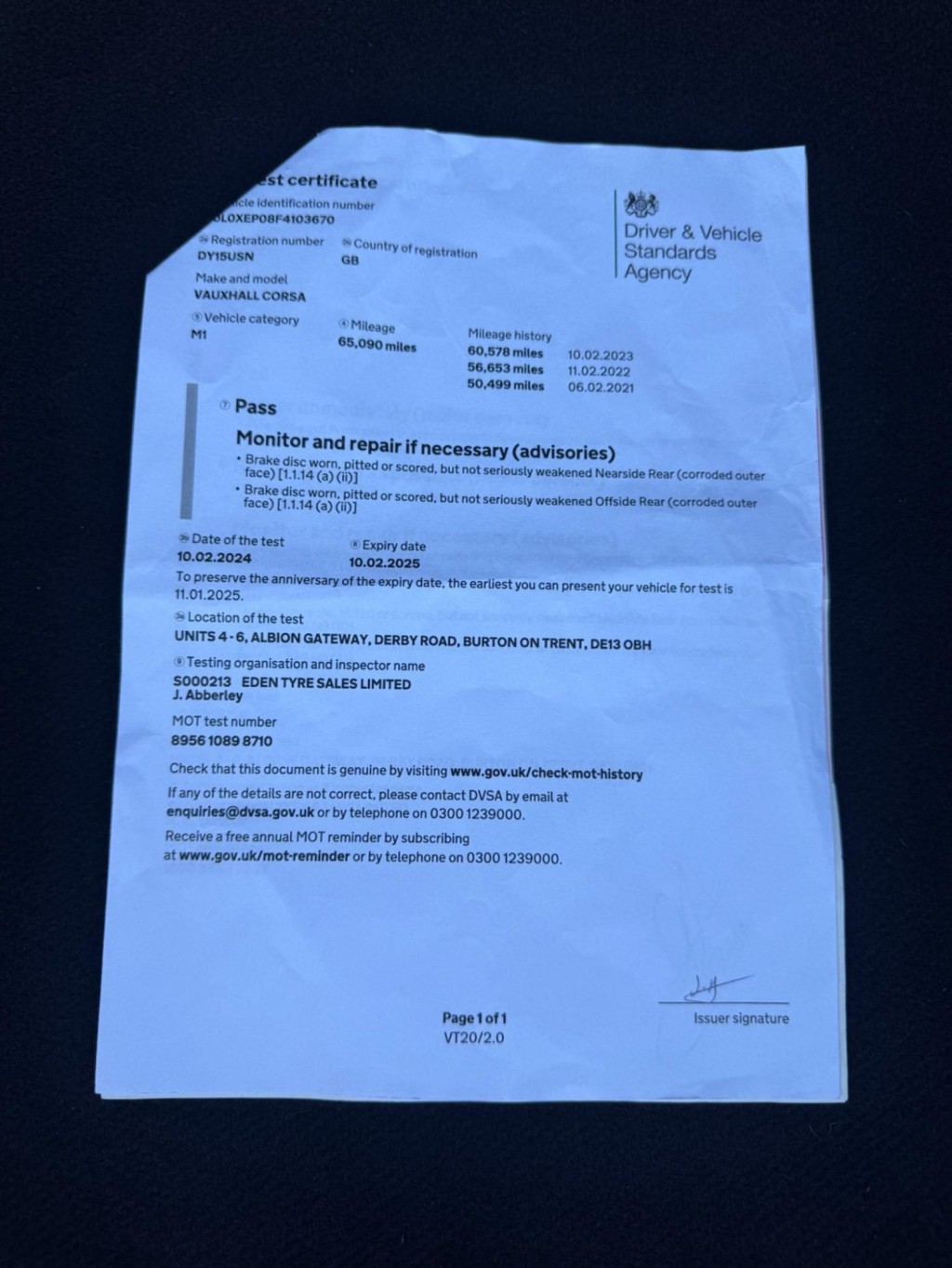 VAUXHALL CORSA 1.4i Turbo ecoTEC SRi VX Line Euro 6 (s/s) 3dr 2015