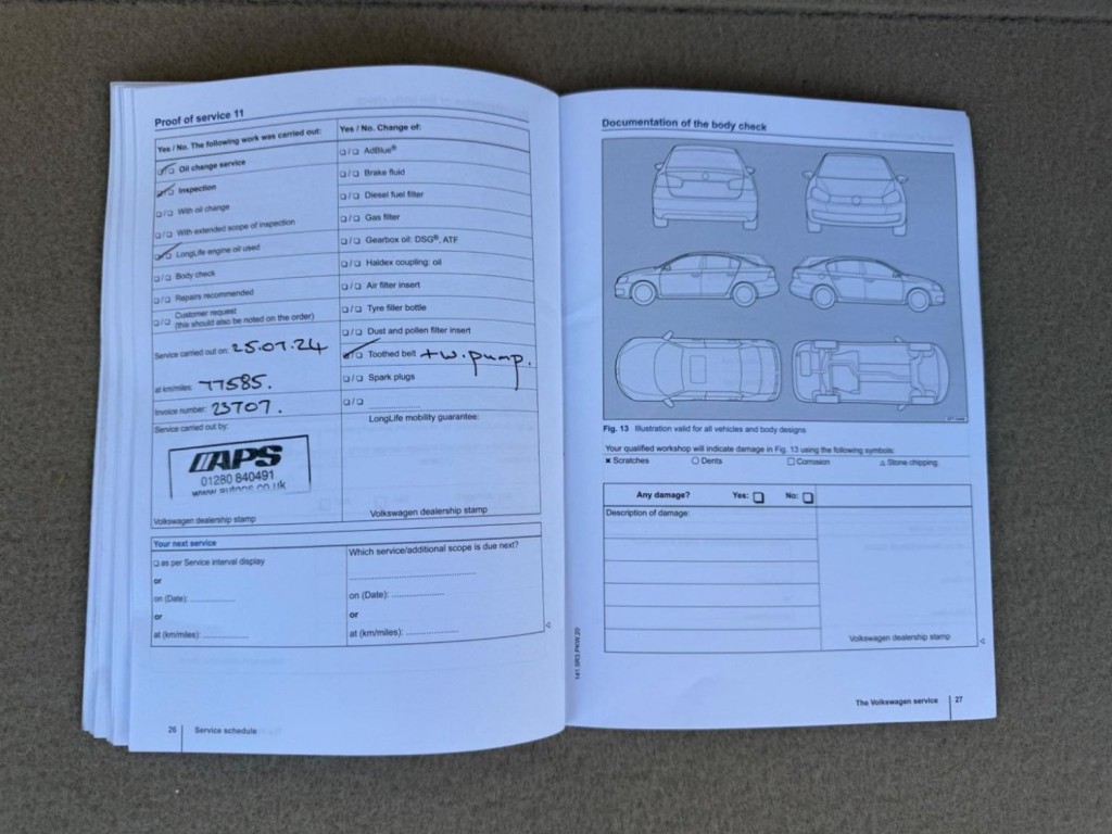 VOLKSWAGEN PASSAT 2.0 TDI BlueMotion Tech Highline Euro 5 (s/s) 5dr 2013