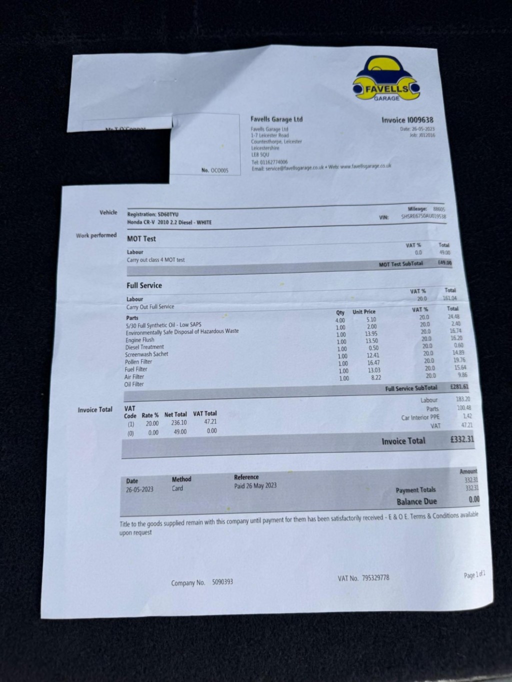 HONDA CR-V 2.2 i-DTEC ES 4WD Euro 5 5dr 2010