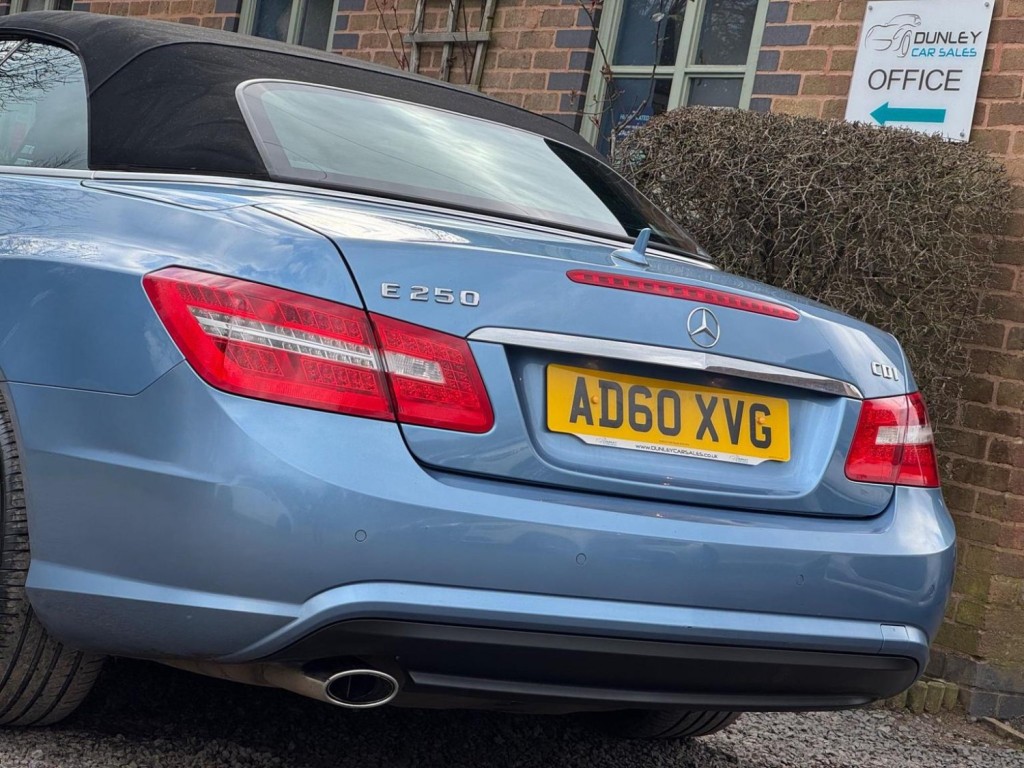MERCEDES-BENZ E CLASS 2.1 E250 CDI BlueEfficiency Sport Cabriolet Tiptronic Euro 5 2dr 2010