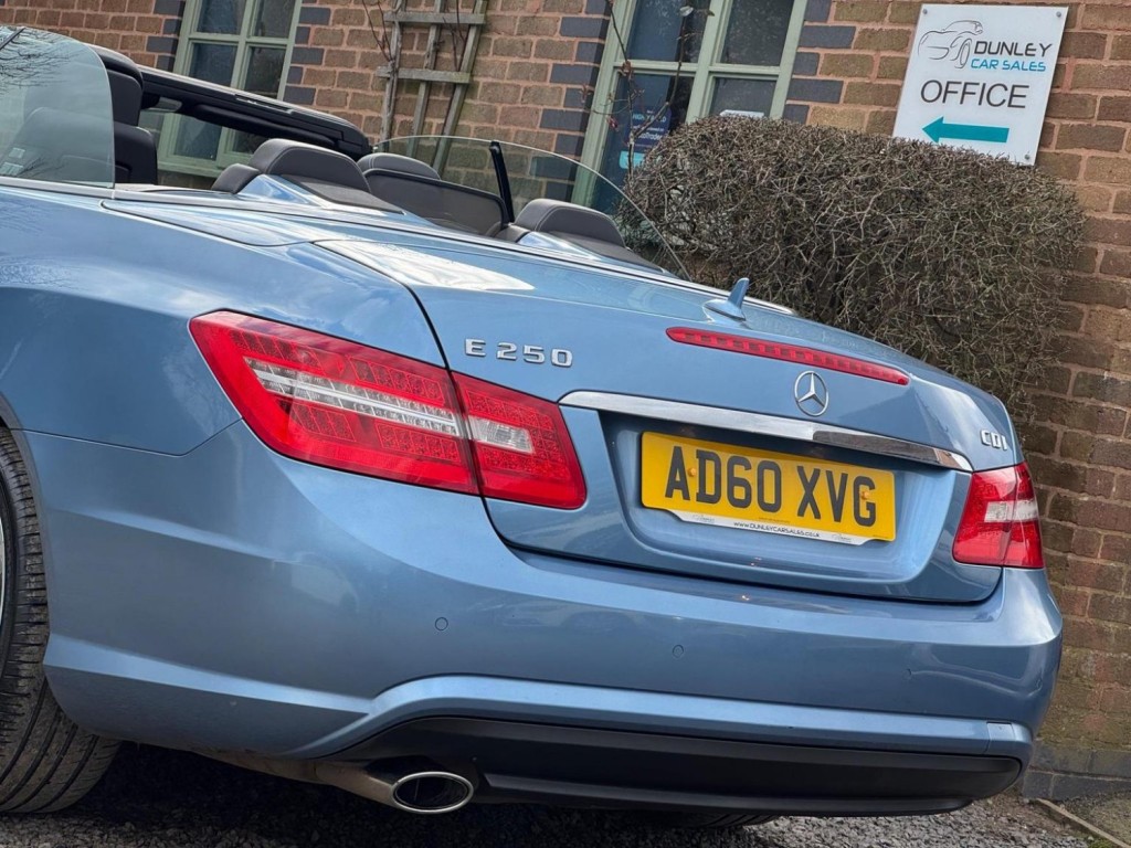 MERCEDES-BENZ E CLASS 2.1 E250 CDI BlueEfficiency Sport Cabriolet Tiptronic Euro 5 2dr 2010
