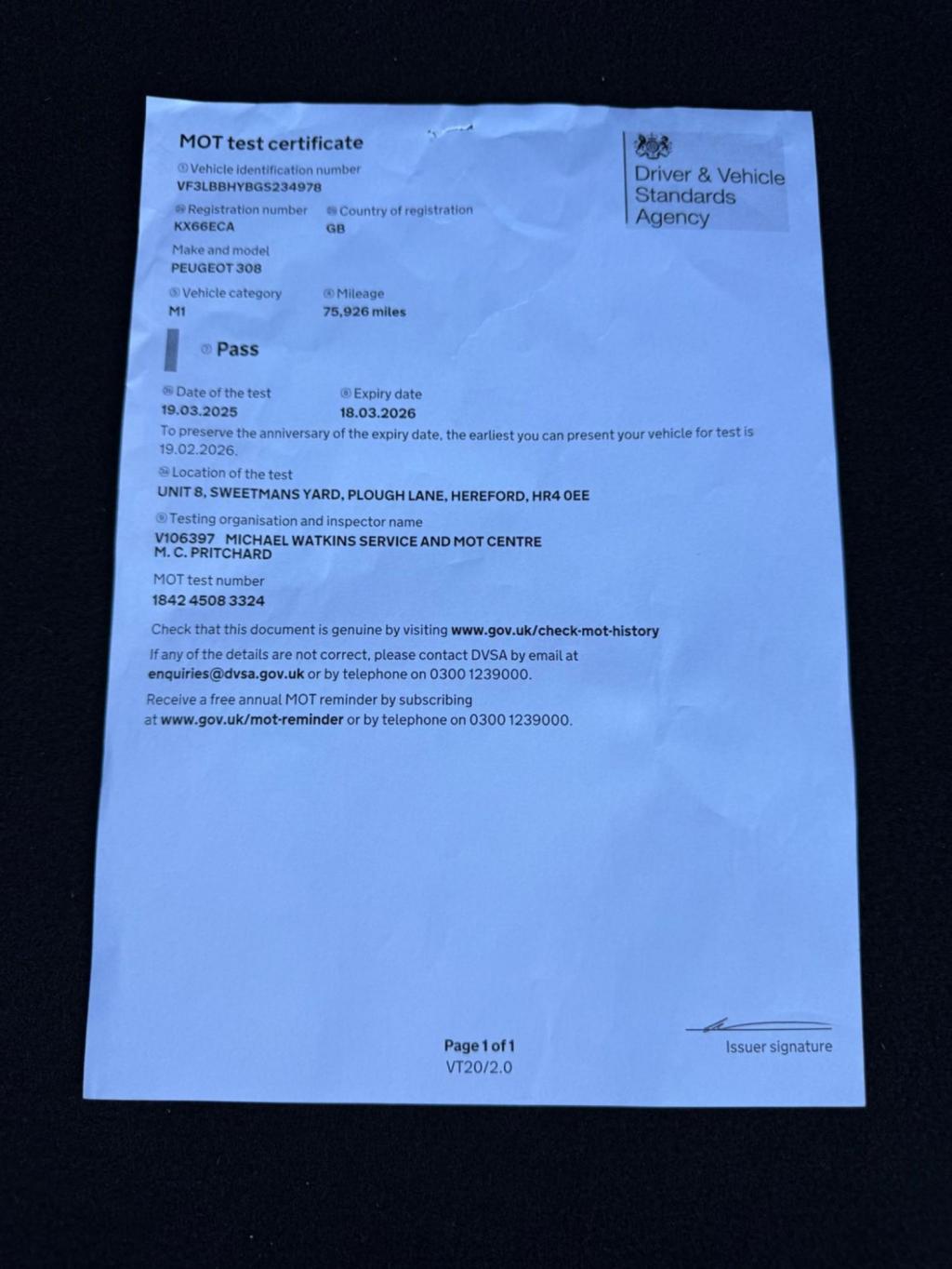 PEUGEOT 308 1.6 BlueHDi Access Euro 6 (s/s) 5dr 2016