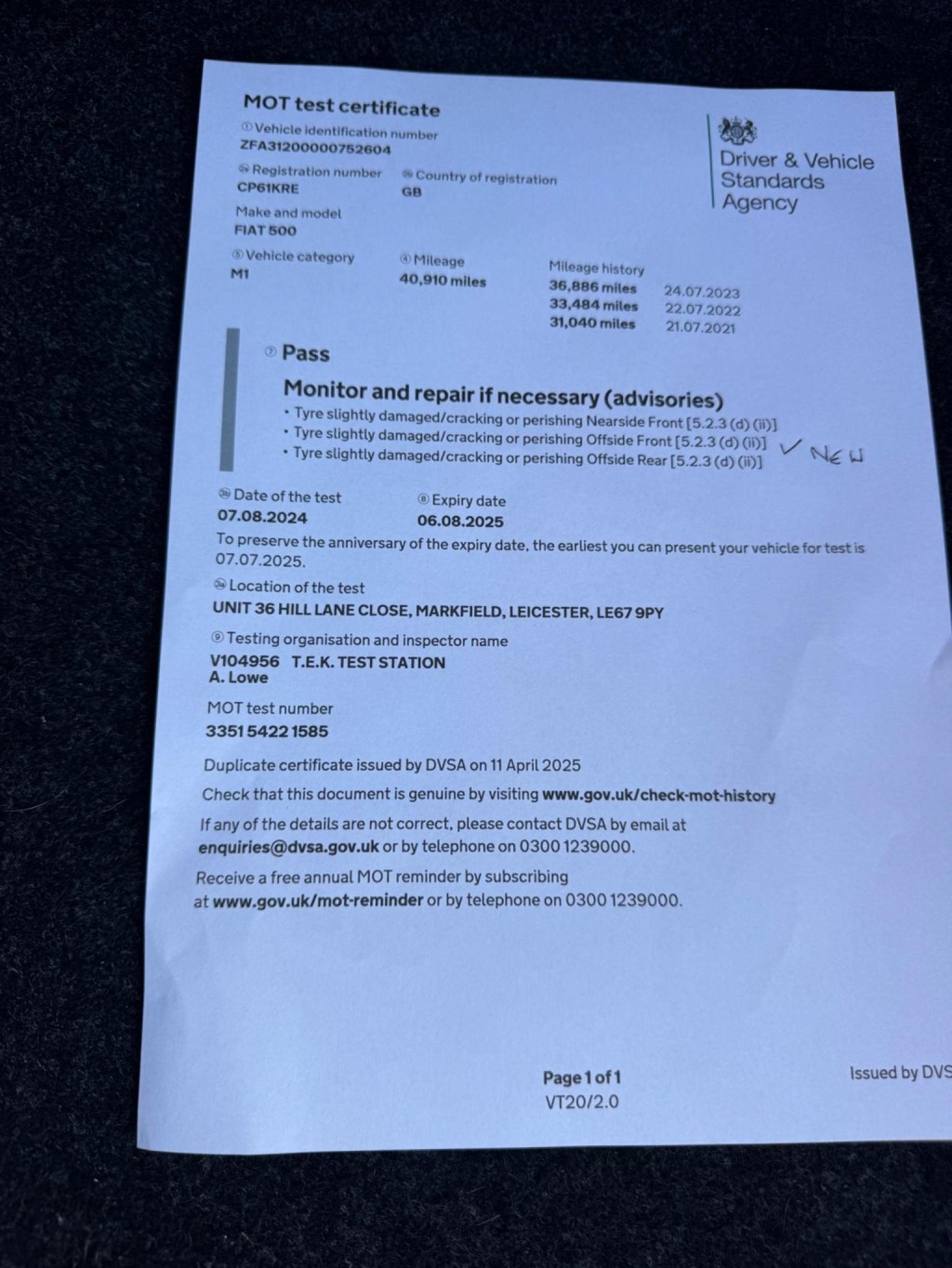 FIAT 500 1.2 Lounge Euro 5 (s/s) 3dr 2011