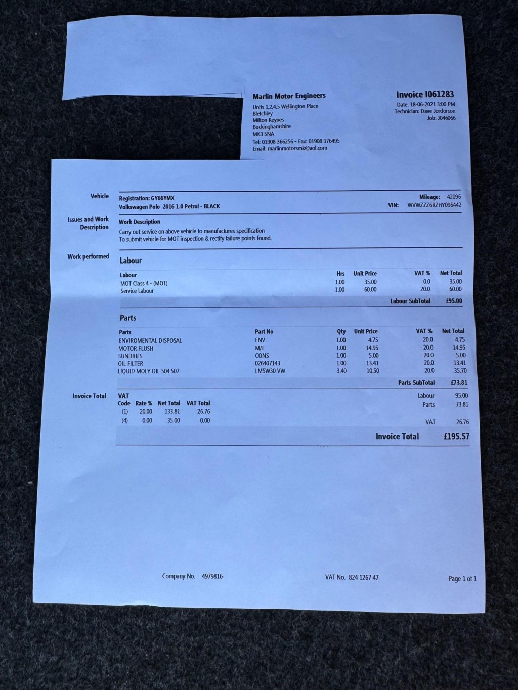 VOLKSWAGEN POLO 1.0 BlueMotion Tech beats Euro 6 (s/s) 3dr 2016