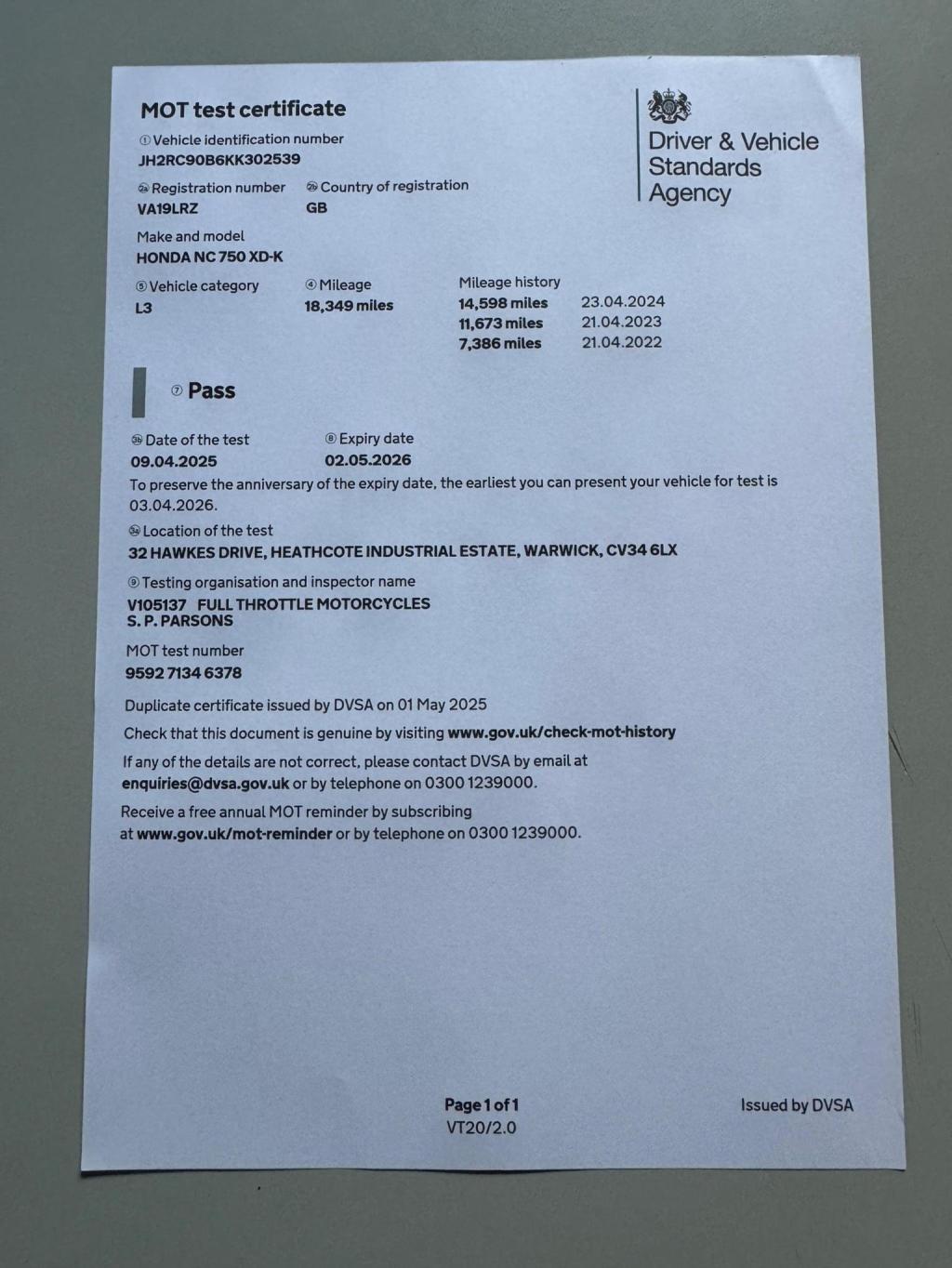 HONDA NC750X 750 DCT Euro 4 2019