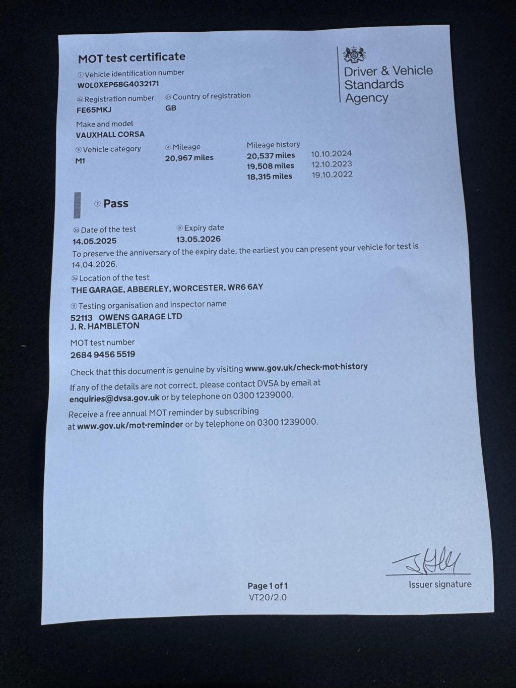 VAUXHALL CORSA 1.4i ecoFLEX SE Euro 6 5dr 2015