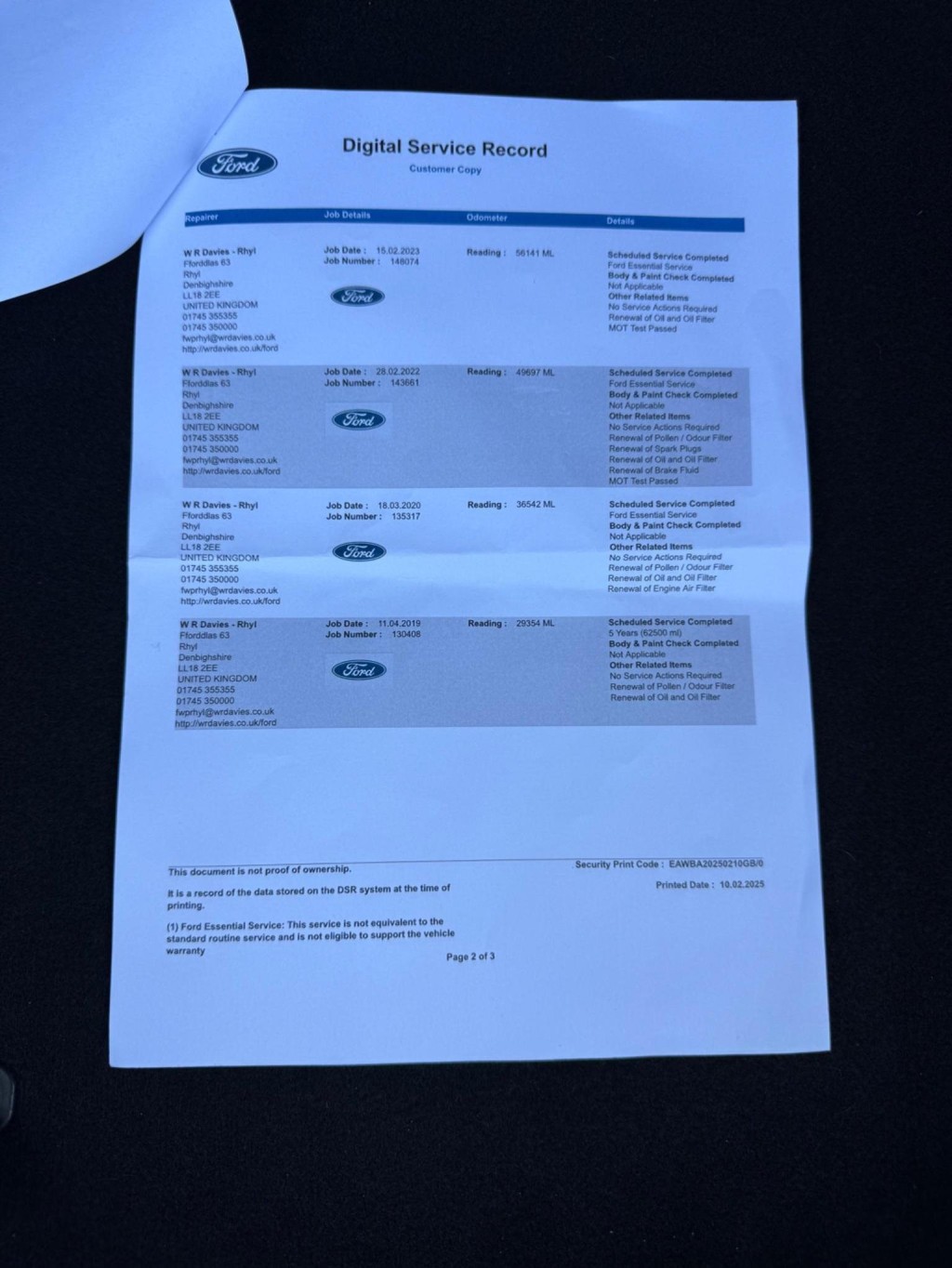 FORD FIESTA 1.0T EcoBoost Titanium Euro 5 (s/s) 5dr 2014