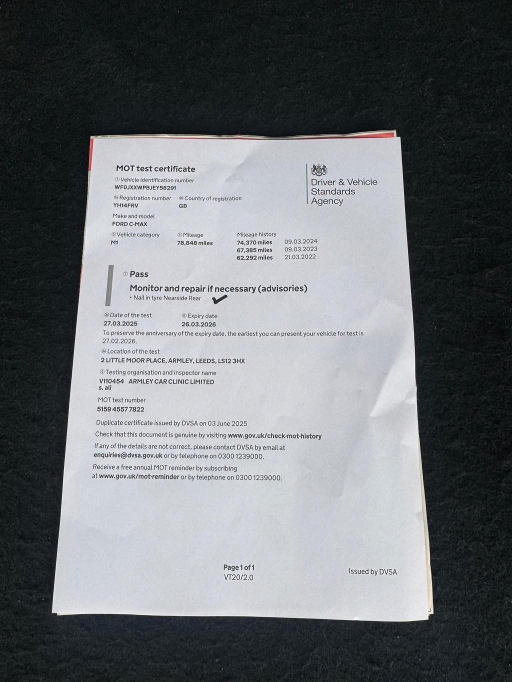 FORD C-MAX 1.6 TDCi Zetec Euro 5 5dr 2014