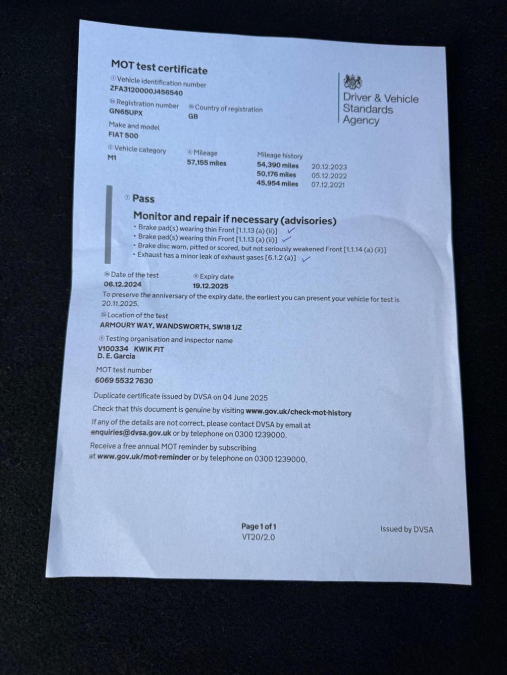 FIAT 500 1.2 S Euro 6 (s/s) 3dr 2015