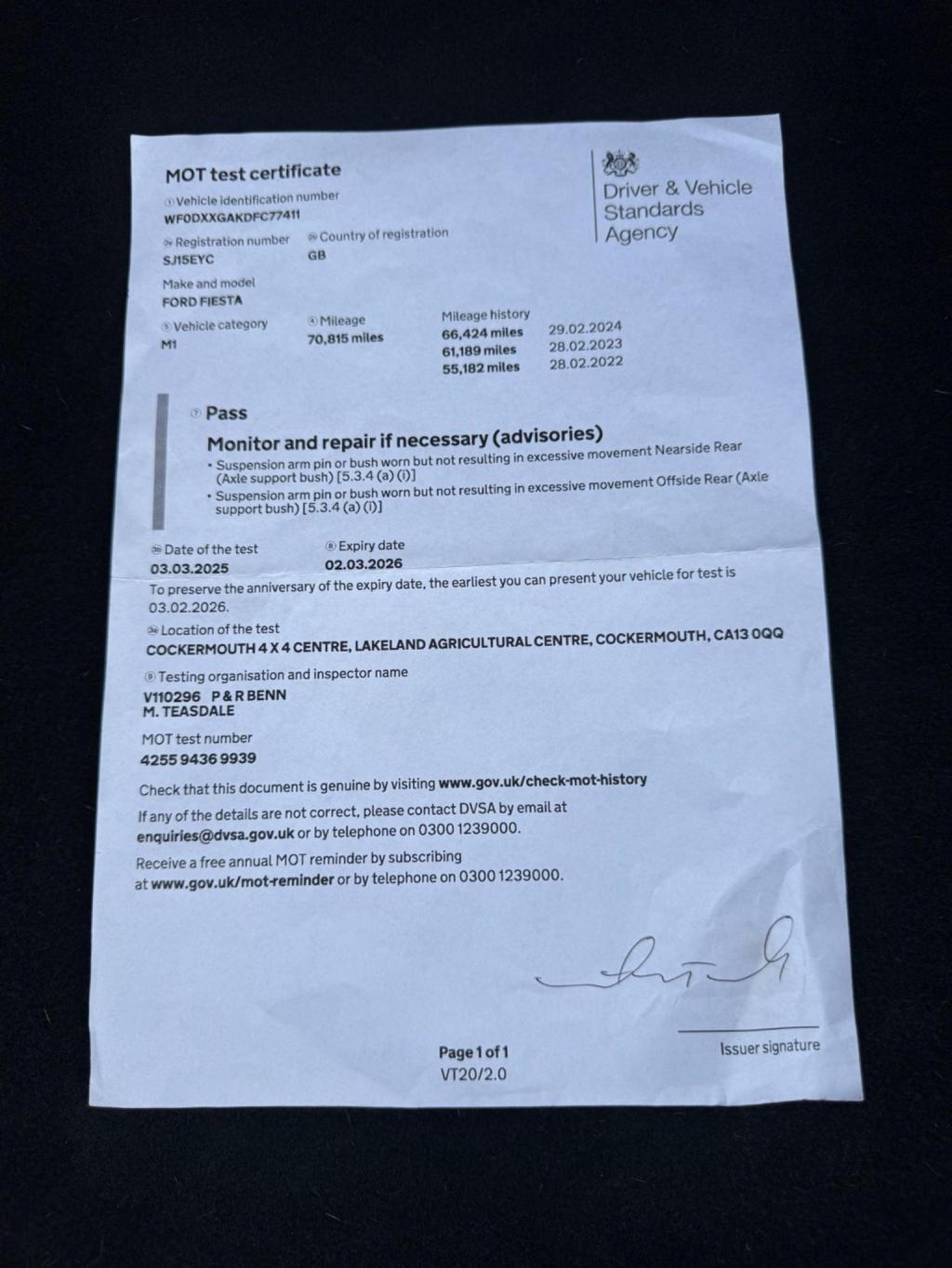 FORD FIESTA 1.0T EcoBoost Titanium Euro 5 (s/s) 5dr 2015