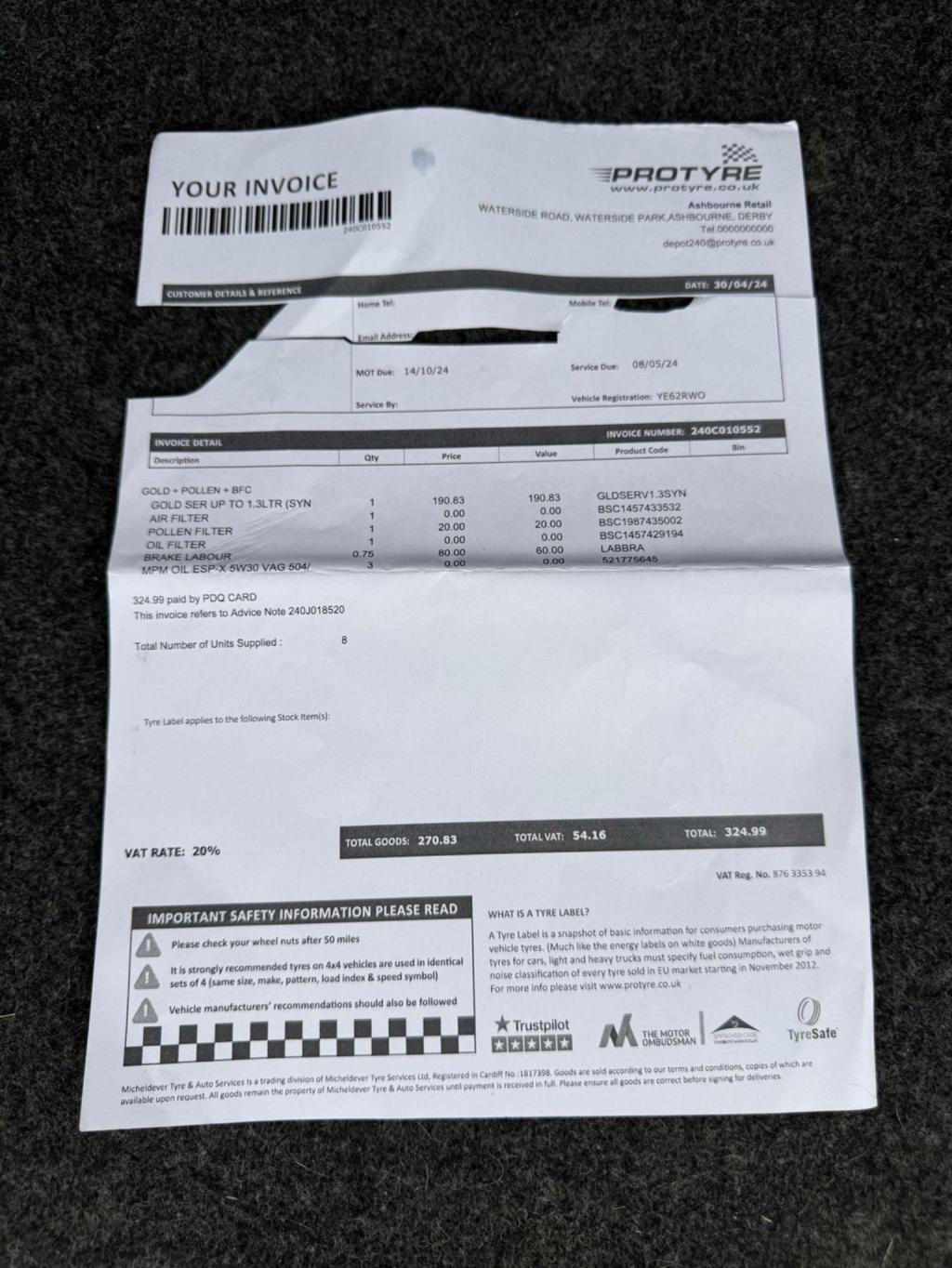 VOLKSWAGEN POLO 1.2 Match Euro 5 5dr 2012