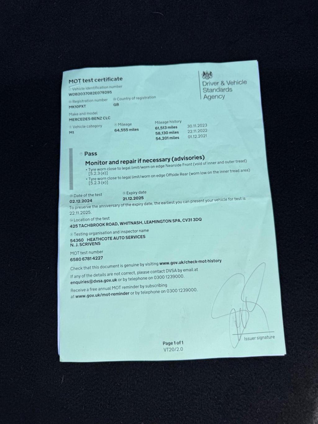 MERCEDES-BENZ CLC CLASS 2.1 CLC220 CDI Sport Coupe Auto Euro 4 3dr 2010