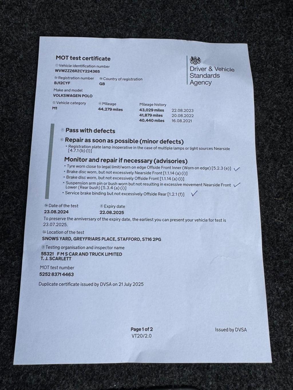 VOLKSWAGEN POLO 1.2 Match Euro 5 3dr 2012