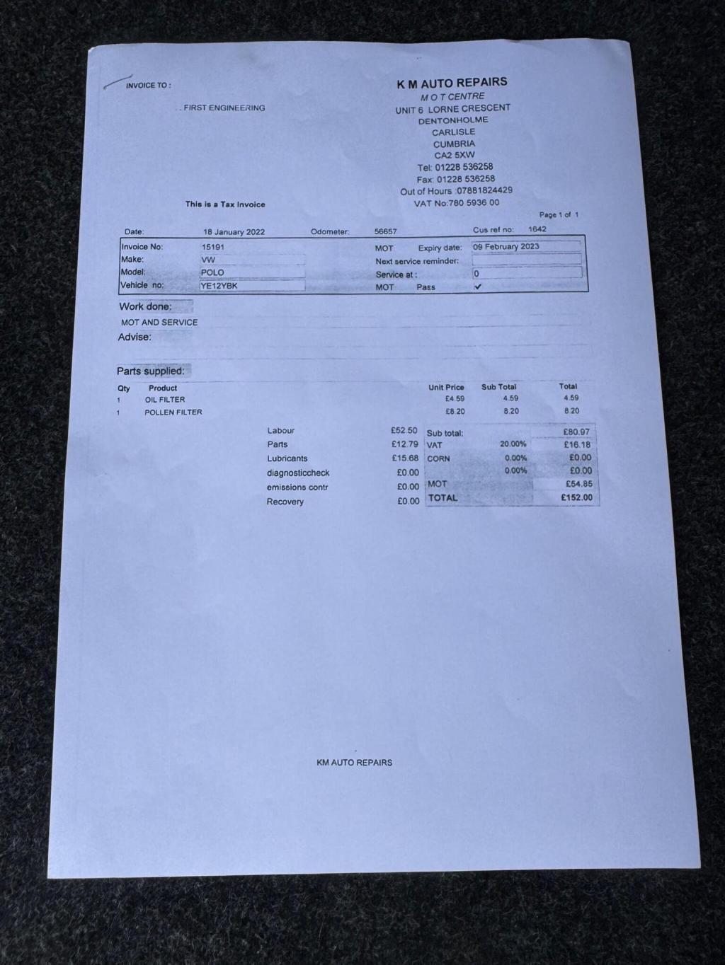 VOLKSWAGEN POLO 1.2 Match Euro 5 5dr 2012