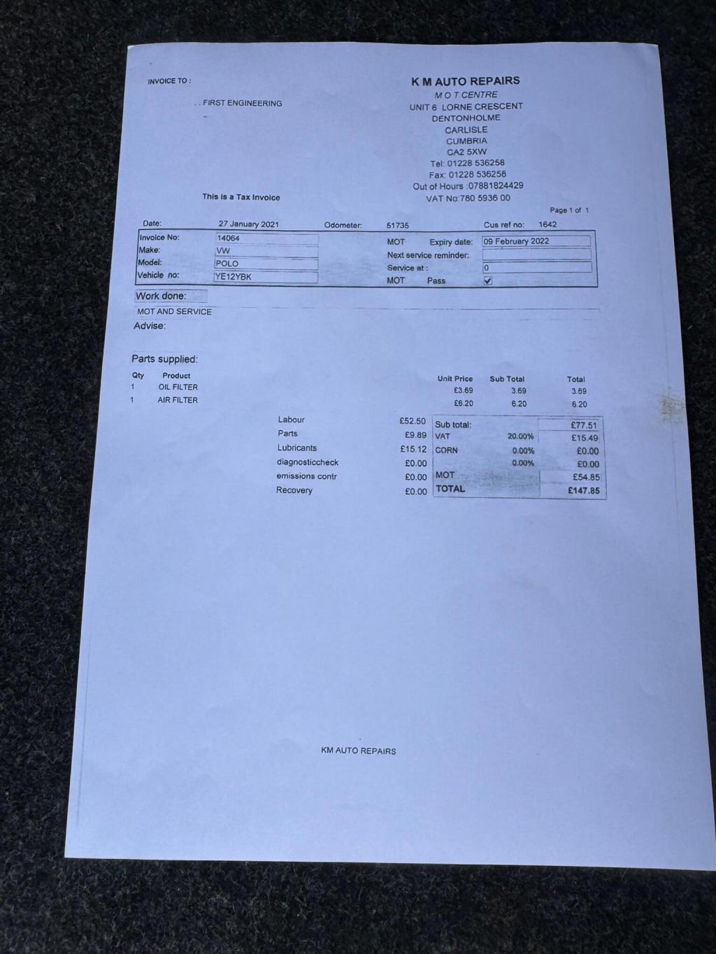 VOLKSWAGEN POLO 1.2 Match Euro 5 5dr 2012