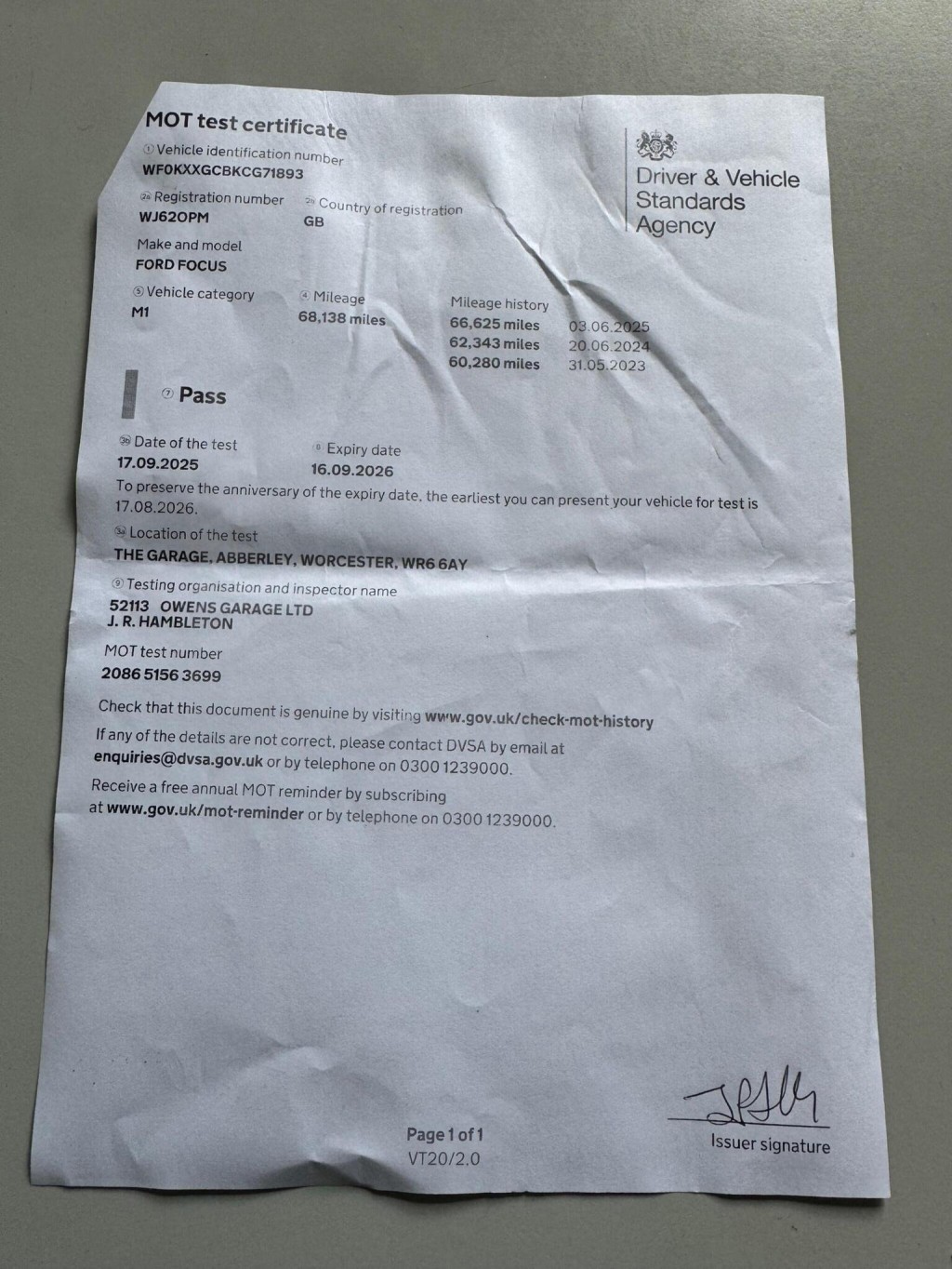 FORD FOCUS 1.0T EcoBoost Zetec Euro 5 (s/s) 5dr 2012