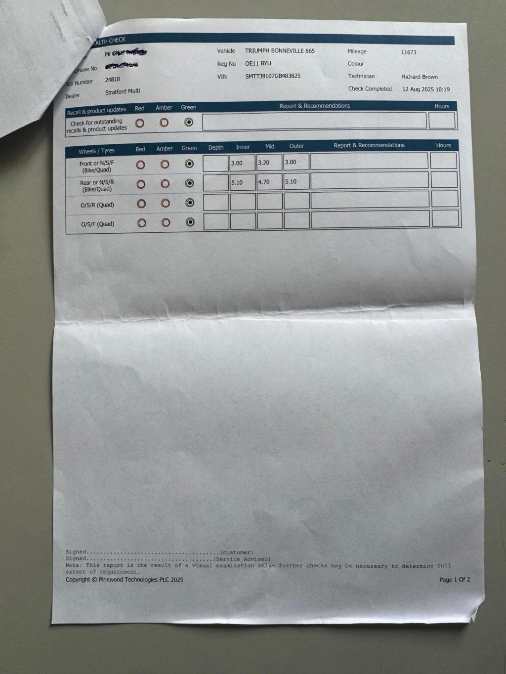 TRIUMPH BONNEVILLE 865 865 2011