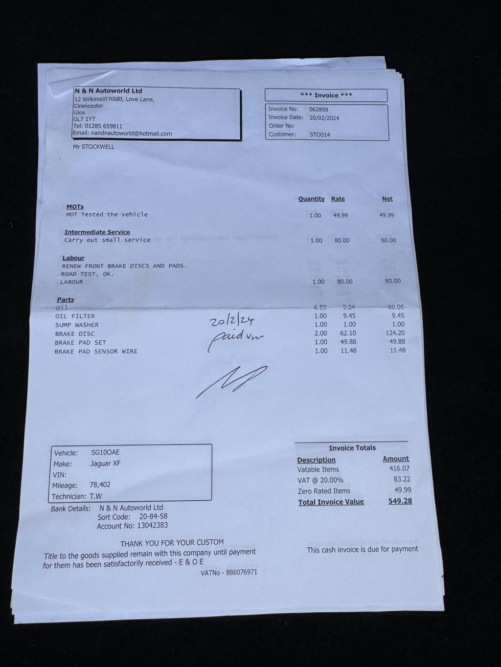 JAGUAR XF 3.0d S V6 Luxury Auto Euro 5 4dr 2010