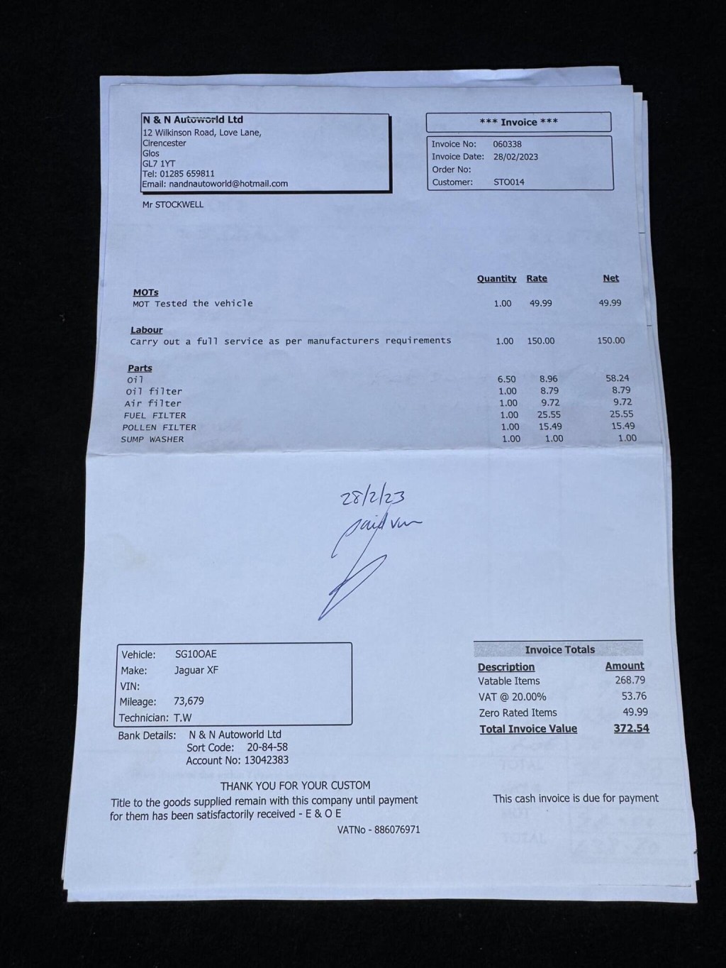 JAGUAR XF 3.0d S V6 Luxury Auto Euro 5 4dr 2010