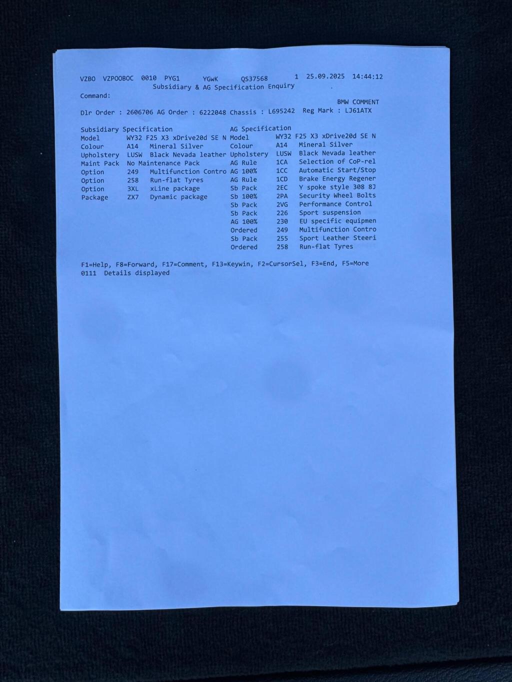 BMW X3 2.0 20d SE xDrive Euro 5 (s/s) 5dr 2011