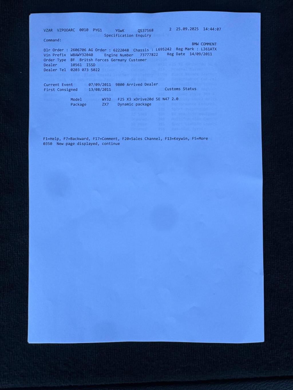 BMW X3 2.0 20d SE xDrive Euro 5 (s/s) 5dr 2011