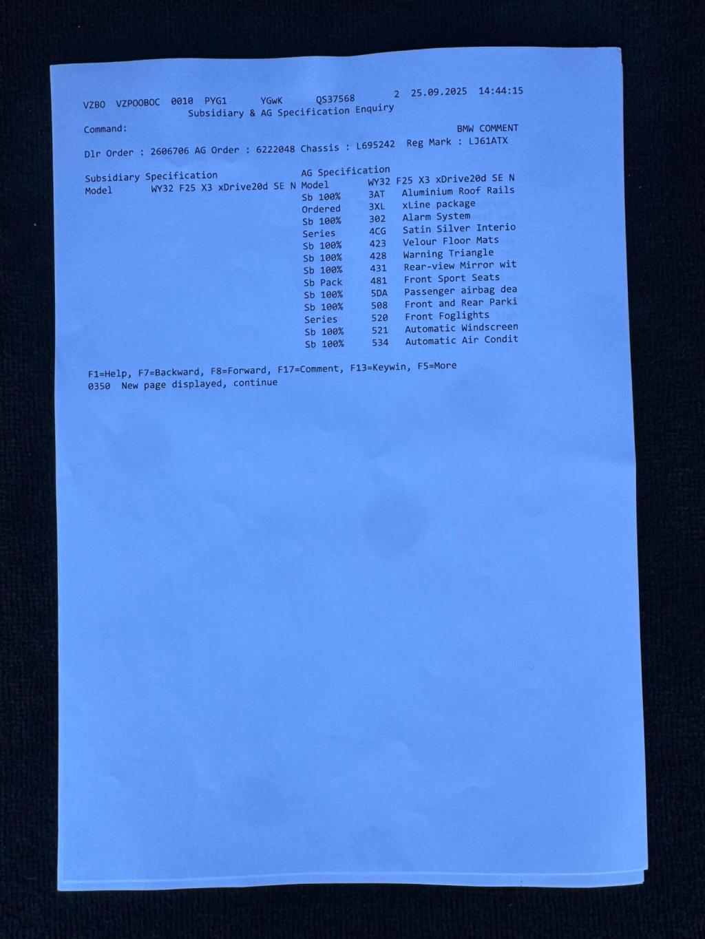 BMW X3 2.0 20d SE xDrive Euro 5 (s/s) 5dr 2011